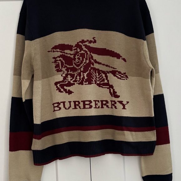 Burberry Other - Burberry Men's Beige and Red Graphic Sweater